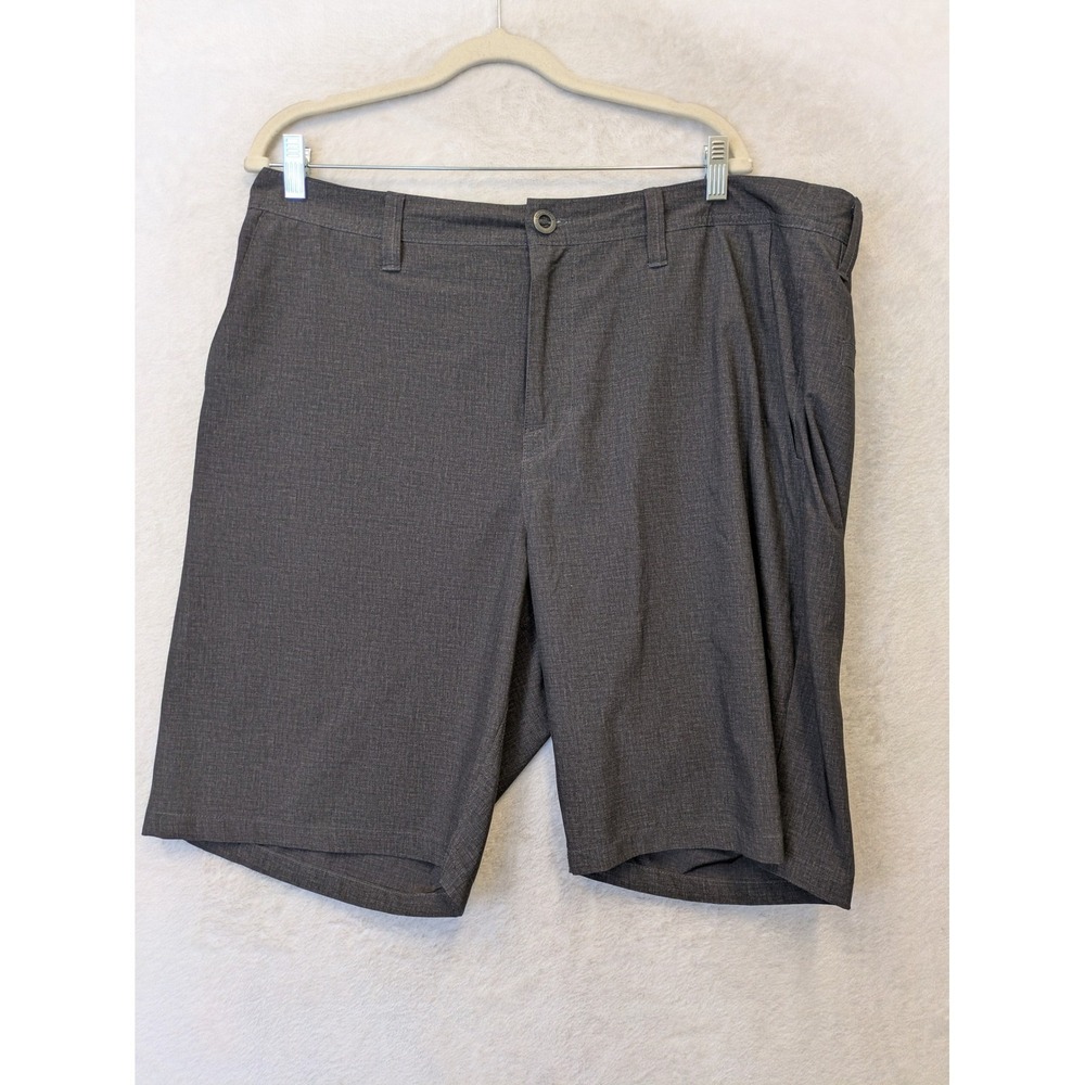 Volcom Hybrid Shorts Men's 38 Dark Grey Heathered Board Shorts Surf Casual